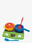 Dantoy - Cook & Serve Set In Net 6 Pcs - M&auml;nguk&ouml;&ouml;gi tarvikud - ONE SIZE