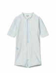Liewood - Max Seersucker Shortsleeve Swim Jumpsuit - Uv Suits - 56