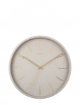 KARLSSON - Wall Clock Belle Numbers Metal Warm Grey - Seinakellad - ONE SIZE