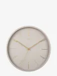 KARLSSON - Wall Clock Belle Numbers Metal Warm Grey - Seinakellad - ONE SIZE
