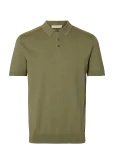 Selected - Slhberg Ss Knit Polo Noos - L&uuml;hikeste varrukatega kootud polos&auml;rgid - M