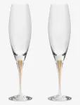 Orrefors - Intermezzo Champagne Glass Gold 2-Pack - &Scaron;ampanjaklaasid - 26 CL