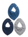 Pippi - Bandana Bib Boy -Aop (3-Pack) - Pudip&otilde;lled - ONE SIZE