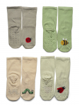 Lindex - Socks 4 P W Pattern - Sokid - 13/15