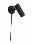 House Nordic - Nida - Lamp, Black, 190 Cm Fabric Cord - Seinalambid - 22X10X15CM