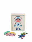Vilac - Puzzle 6X3 Pcs - Moody Jules By Ingela P Arrhenius - Puidust kujud - ONE SIZE