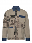 Scotch & Soda - Printed & Washed Colour Block Worker Jacket - Kerged jakid - M
