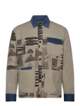 Scotch & Soda - Printed & Washed Colour Block Worker Jacket - Kerged jakid - M