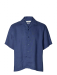 Selected - Slhrlxkylian Linen Ss Shirt Resort - L&uuml;hikeste varrukatega s&auml;rgid - XXL