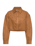 Monki - Cropped Western Shirt - L&uuml;hikeste varrukatega - XL