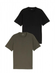Tom Tailor - Double Pack Crew Neck Tee - L&uuml;hikeste varrukatega - S