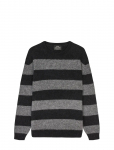 Mads N&oslash;rgaard - Alpaca Vilhelm Stripe Knit - &Uuml;mara kaelusega - L