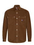 Tommy Jeans - Tjm Rlx Washed Cord Shirt Ext - Velvets&auml;rgid - XS