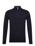 Lindbergh - Structure Zip Neck Knit - Poolpika lukuga džemprid - S