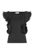 Coster Copenhagen - Top With Ruffle Sleeves - L&uuml;hikeste varrukatega - 38