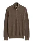 Gant - Waffle Knit Half-Zip Sweater - Poolpika lukuga džemprid - XXXL