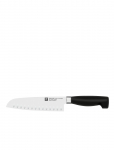 Zwilling - Santoku Japansk Kockkniv Four Star 18 Cm Med Olivslipning - Santoku noad - ONE SIZE