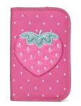 Beckmann Norway - Single Section Pencil Case With Content, Strawberry - Pinalid - ONE SIZE