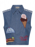 Stella Nova - Out Of Office Embroidered Top - Teksavestid - 38