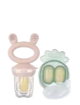 Haakaa - Haakaa Food Feeder + Mini Nibble Tray - Blush - Beebitoidu konteinerid - ONE SIZE