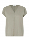 Rosemunde - Rwesther Linen Capsleeve Top - L&uuml;hikeste varrukatega - 44
