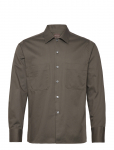 Oscar Jacobson - Straight Fit Bowling Collar Shirt - Vabaaja s&auml;rgid - L