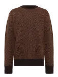 Knowledge Cotton Apparel - Lambswool Jacquard Sweater - &Uuml;mara kaelusega - M