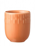 Aida - Confetti Apricot Mini Kop Med Relief Porcel&aelig;n 5 Cl. - Espressotassid - ONE SIZE