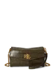 Lauren Ralph Lauren - Embossed Turn-Lock Wristlet Crossbody - Rahakotid - ONE SIZE