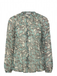 Malina - Mareva Silk Chiffon Blouse - Pikkade varrukatega - 42