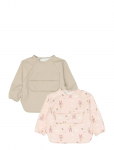 Fabelab - Sleeve Bib 2-Pack - Little Flyers A - Pikkade varrukatega pudip&otilde;lled - ONE SIZE