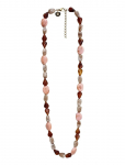 Bud To Rose - Prisma Resin Long Necklace Pink/Brown - Statement kaelakeed - ONE SIZE