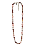 Bud To Rose - Prisma Resin Long Necklace Pink/Brown - Statement kaelakeed - ONE SIZE