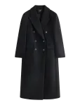 Lindex - Coat In Wool Blend - Villased mantlid - M