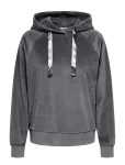 JDY - Jdyvida L/S Velvet Hoodie Top Jrs Dia - Kapuutsiga pusad - M