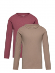 Minymo - Basic 35 -T-Shirt Ls (2-Pack) - Pikkade varrukatega T-s&auml;rgid - 86