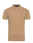 Polo Ralph Lauren - The Iconic Custom Slim Fit Mesh Polo - L&uuml;hikeste varrukatega kootud polos&auml;rgid - M