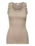 Rosemunde - Rwbabette Silk Sl U-Neck Long Lace Top - Varrukateta - M