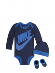 Nike - Nike Bodysuit+Hat+Bootie - Pikkade varrukatega bodid - 50-68