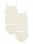 Copenhagen Colors - Rib Jersey 2Pack Straptop And Underpants - Aluspesukomplektid - 98