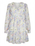 Vila - Viroman New V-Neck L/S Short Dress/Dc/Ka - L&uuml;hikesed kleidid - 44