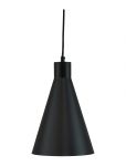 Dyberg Larsen - Miles Sort Metal Pendel - Rippvalgustid - H35CM
