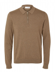 Selected - Slhberg Ls Half Zip Polo Noos - Poolpika lukuga džemprid - M