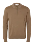 Selected - Slhberg Ls Half Zip Polo Noos - Poolpika lukuga džemprid - M