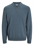 Jack & Jones - Jjeemil Knit Polo Half Zip Ls Noos - Poolpika lukuga džemprid - XL