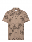 Lindbergh - Embroidered Cotton Shirt S/S - L&uuml;hikeste varrukatega s&auml;rgid - M