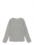 Minymo - T-Shirt Ls Aop Rib - Pikkade varrukatega T-s&auml;rgid - 122