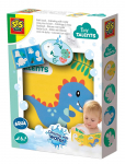 SES Creative - Bath Time - Colouring With Water - Dino Bath Book - Vannim&auml;nguasjad - ONE SIZE
