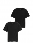 Tom Tailor - Double Pack Crew Neck Tee - L&uuml;hikeste varrukatega - XL