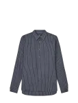 Mads N&oslash;rgaard - Cotton Flannel Stripe Sune Shirt - Vabaaja s&auml;rgid - S
